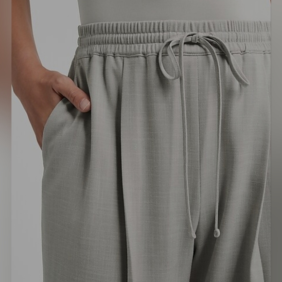 NWT High Waisted Slub Drawstring Jogger - Picture 2 of 4